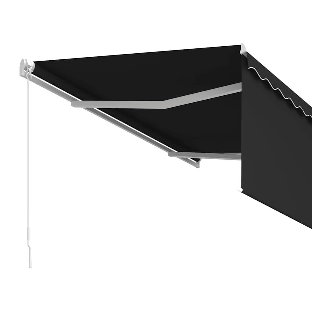Vidaxl - Auvent rétractable manuel avec store 3,5x2,5 m Anthracite vidaXL 3069279 - Image 5