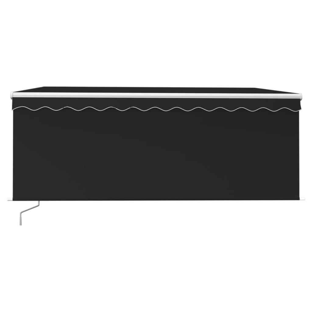 Vidaxl - Auvent rétractable manuel avec store 3,5x2,5 m Anthracite vidaXL 3069279 - Image 8