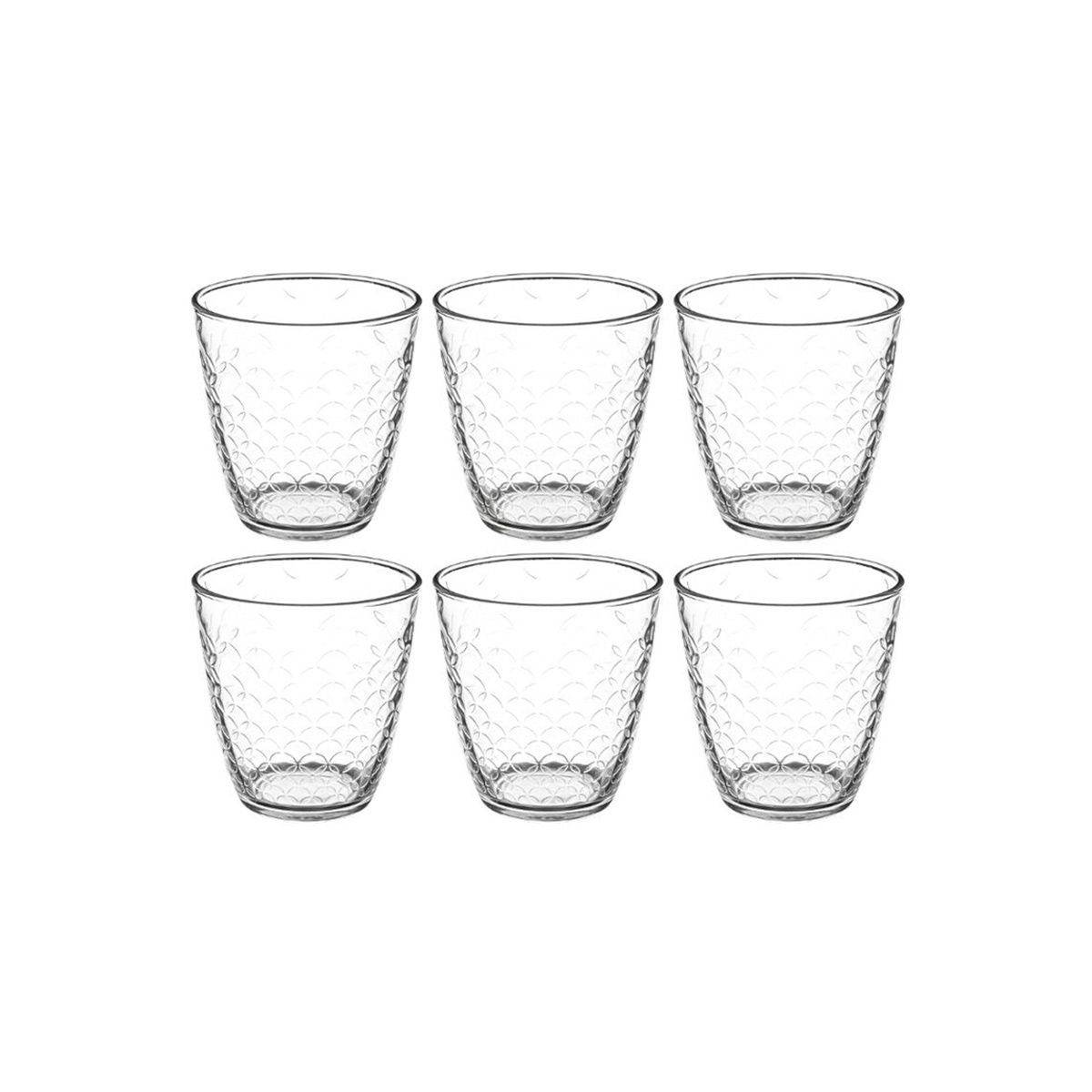 Lot de 6 Gobelets Bas "Rome'Eau" 25cl Transparent
