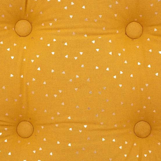 Coussin de Sol Enfant "Berlingot" 40x40cm Ocre - Image 2