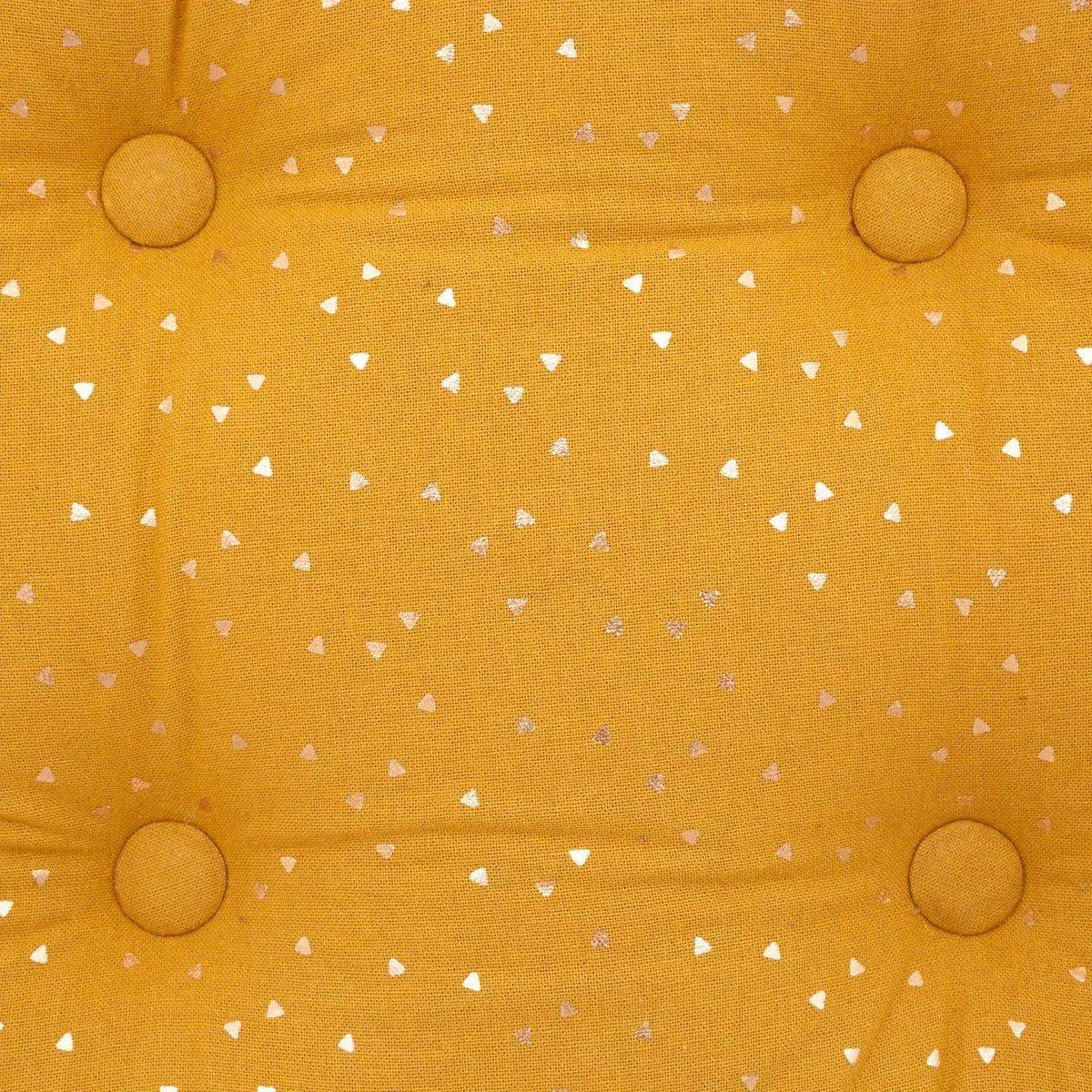 Coussin de Sol Enfant "Berlingot" 40x40cm Ocre - Image 2