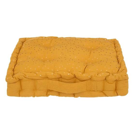 Coussin de Sol Enfant "Berlingot" 40x40cm Ocre - Image 1