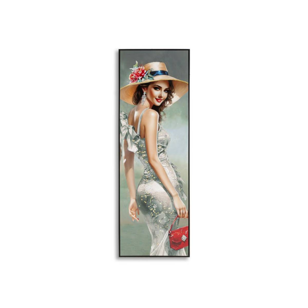 Paris Prix - Tableau Peinture "Elegant I" 52x152cm Multicolore - Image 1