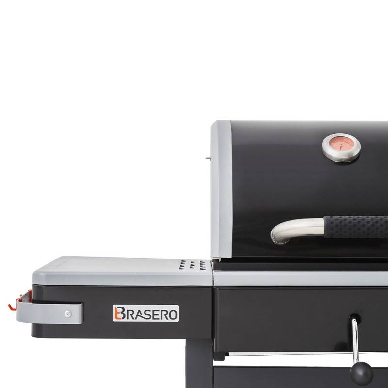 Brasero - Plancha gaz et barbecue charbon Bi‑Energy L - BRASERO BY FAVEX – 2 x 3,6 kW – Plaque inox – réglage charbon – 10 à 12 convives - Image 5