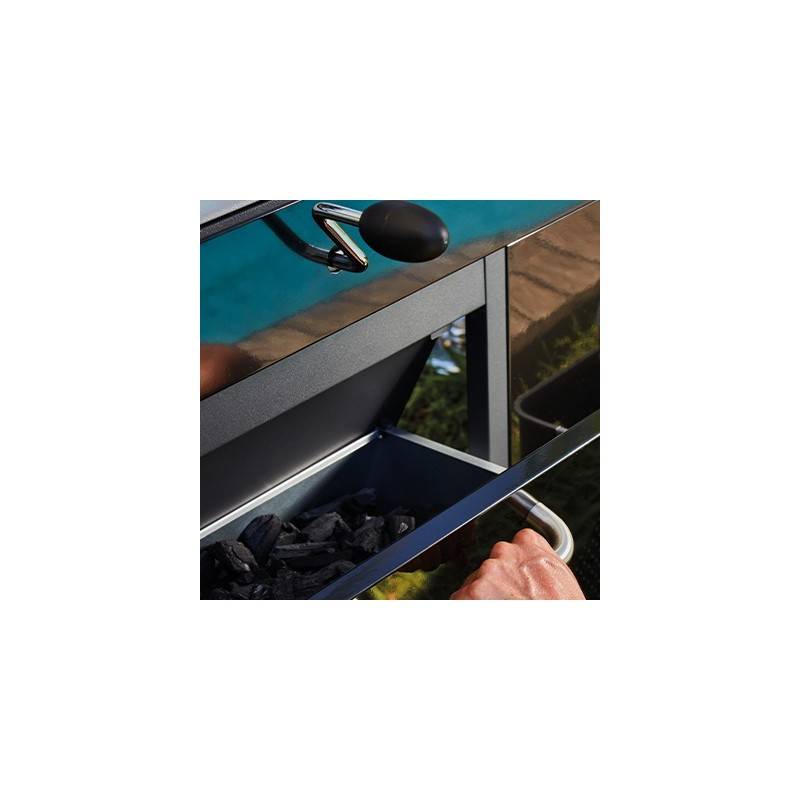 Brasero - Plancha gaz et barbecue charbon Bi‑Energy L - BRASERO BY FAVEX – 2 x 3,6 kW – Plaque inox – réglage charbon – 10 à 12 convives - Image 9