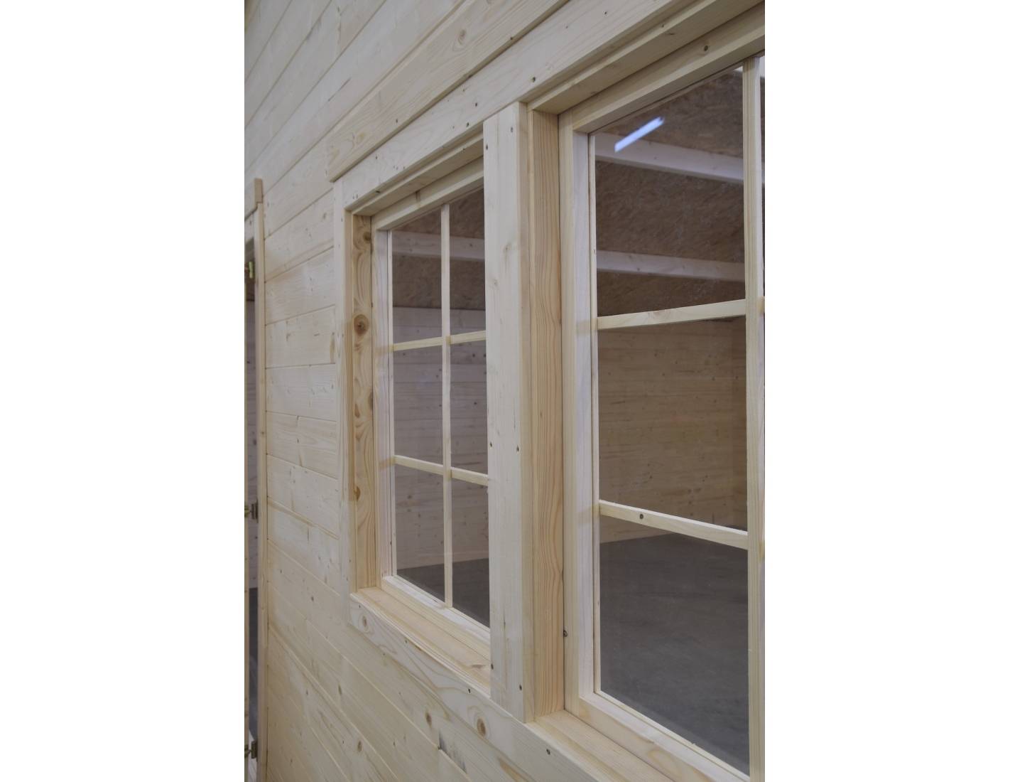 Altanka - Abri de jardin bois 30 m² 6×5 m madriers 40 mm avec double porte et toiture double pente – Altanka - Image 7
