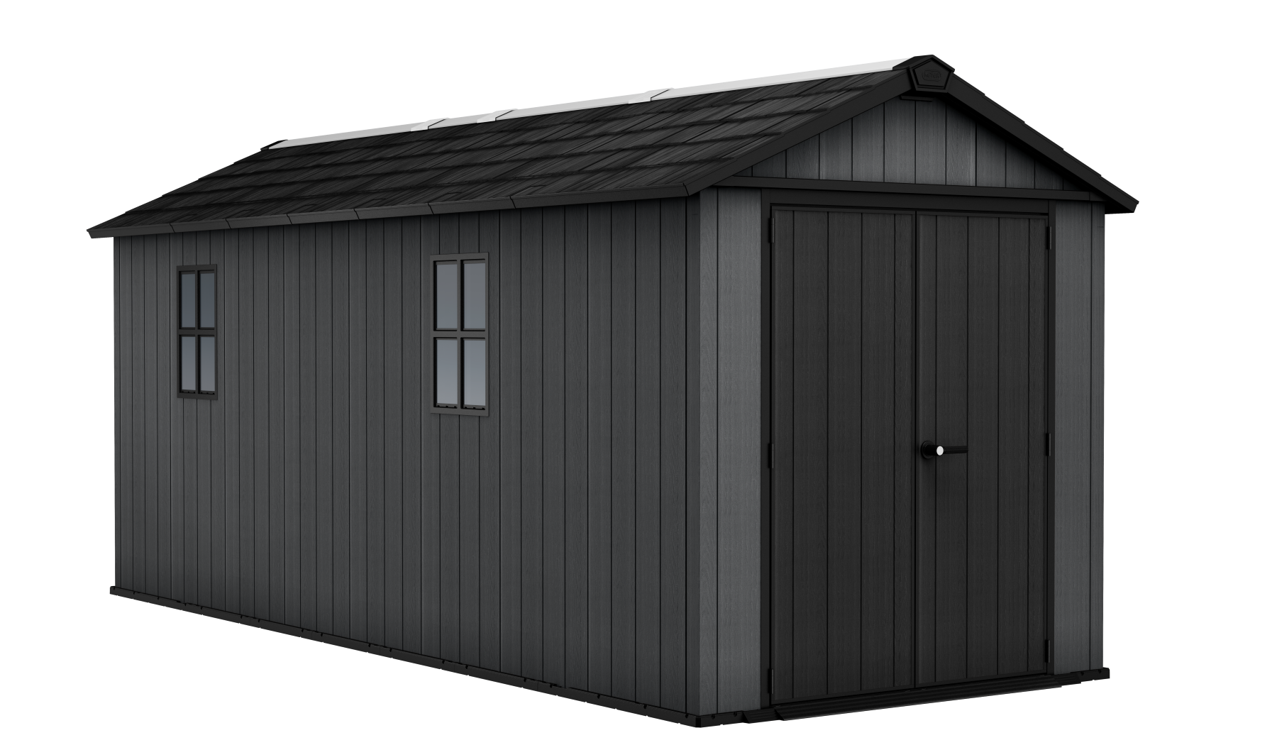 Keter - Abri de jardin Newton Plus 7517 - 11,2 m² - Gris Aspect bois - KETER - Image 1