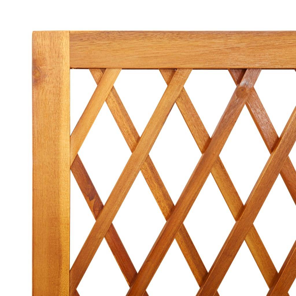Vidaxl - Jardinière avec treillis et étagère bois massif d'acacia vidaXL 364899 - Image 8