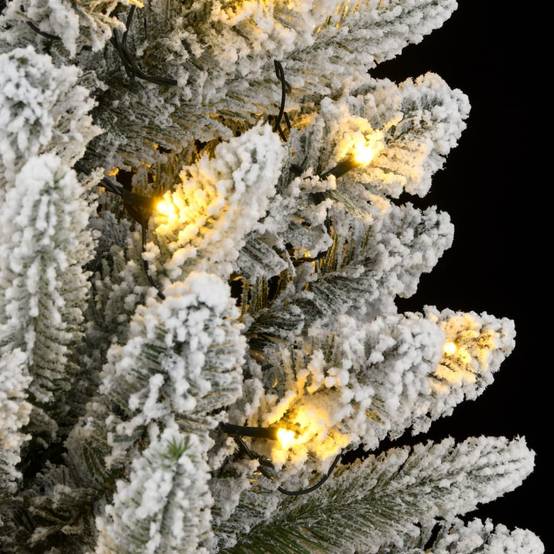 Sapin de Noël | Arbre de Noël artificiel 300 LED et neige floquée 240 cm Maison Chic - Image 7