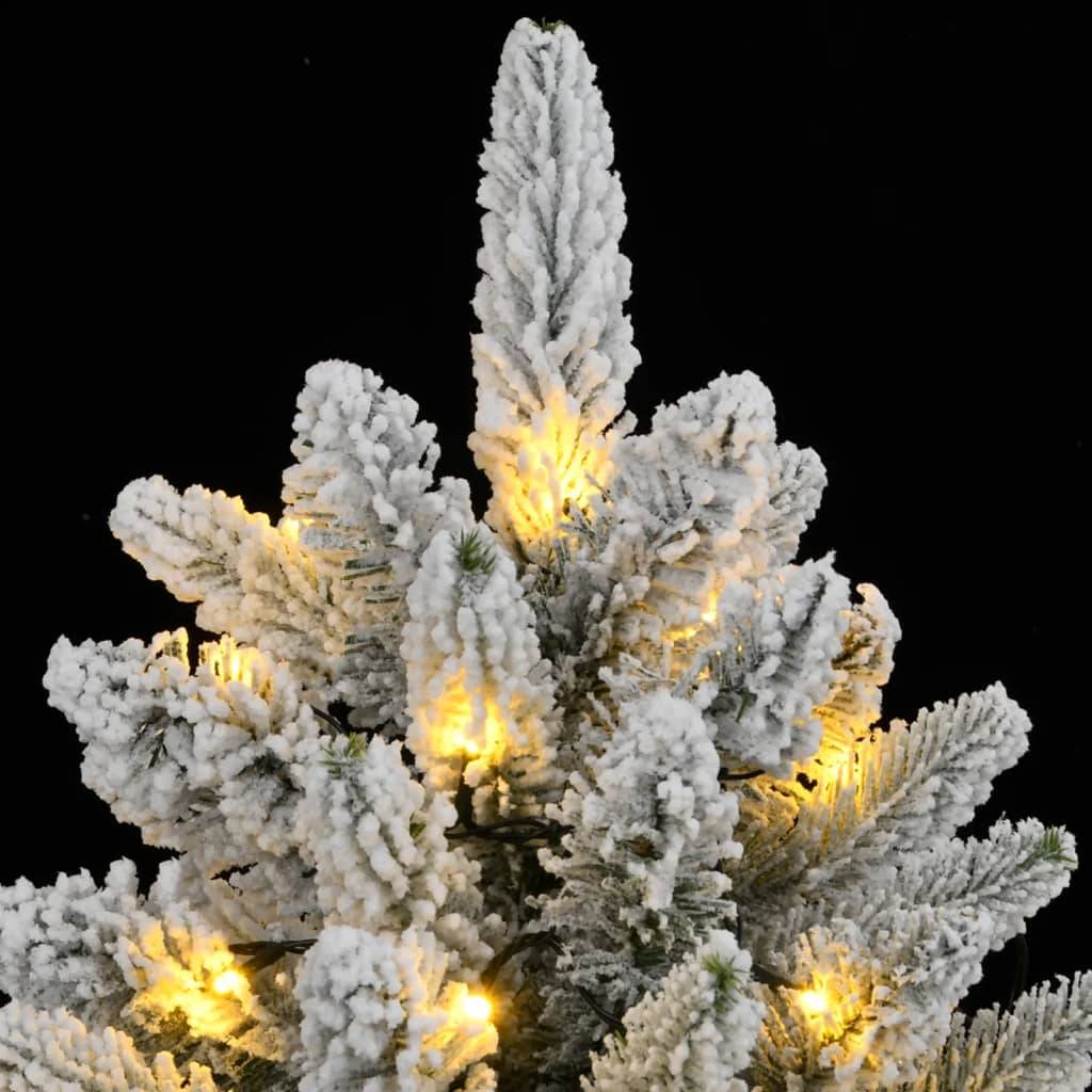 Sapin de Noël | Arbre de Noël artificiel 300 LED et neige floquée 240 cm Maison Chic - Image 6