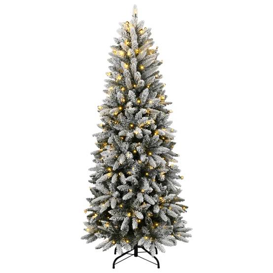 Sapin de Noël | Arbre de Noël artificiel 300 LED et neige floquée 240 cm Maison Chic - Image 1