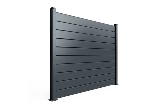 Casanoov Clôture Aluminium Persienne 6 m VANO H.150 cm gris - Image 8