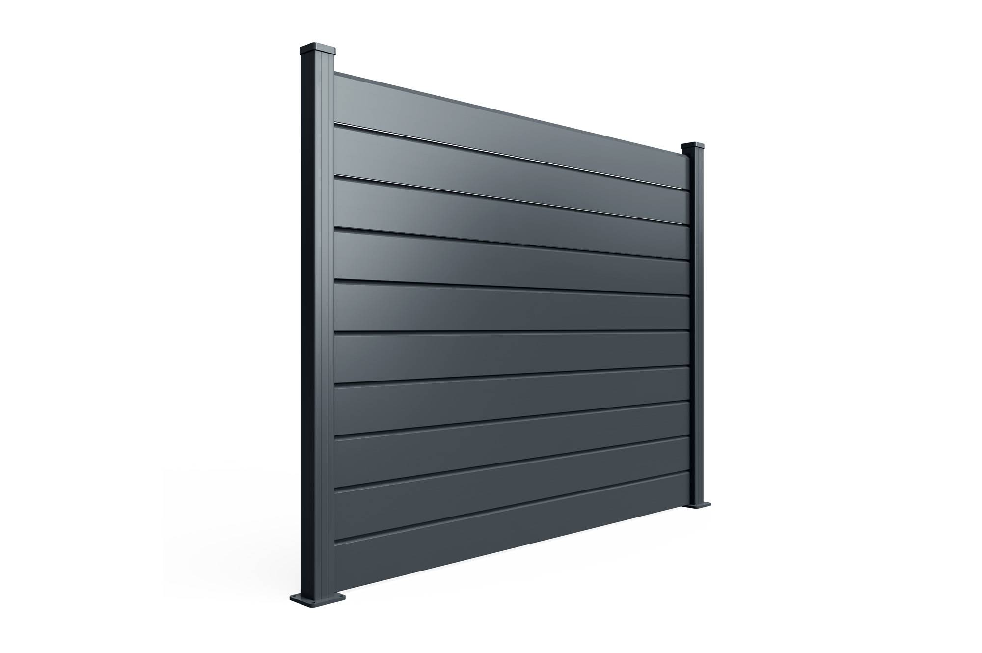 Casanoov Clôture Aluminium Persienne 6 m VANO H.150 cm gris - Image 8