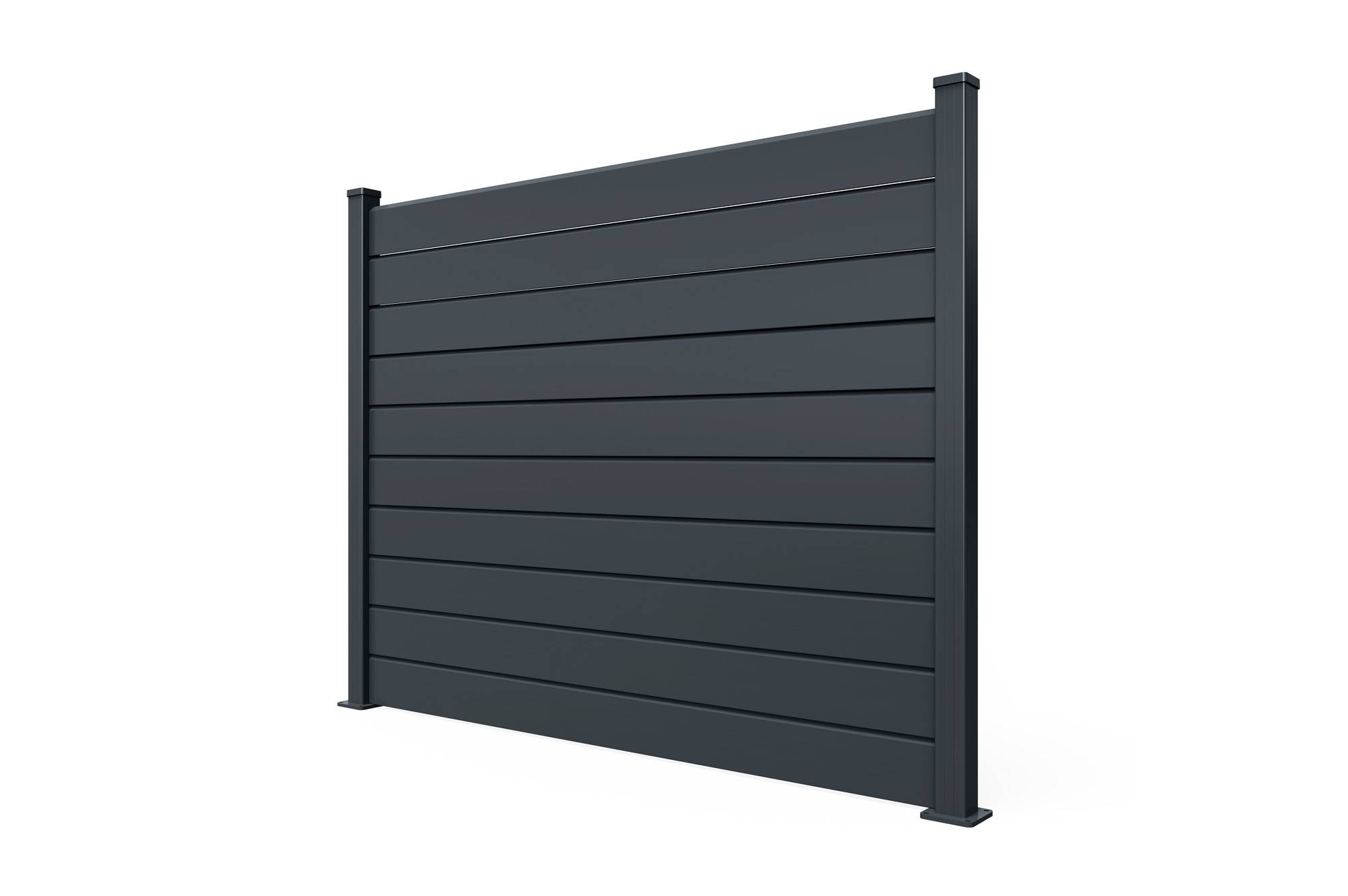 Casanoov Clôture Aluminium Persienne 6 m VANO H.150 cm gris - Image 7