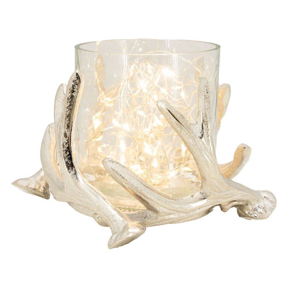 Aubry Gaspard - Photophore bois de cerf en aluminium Diamètre 14cm - Image 3