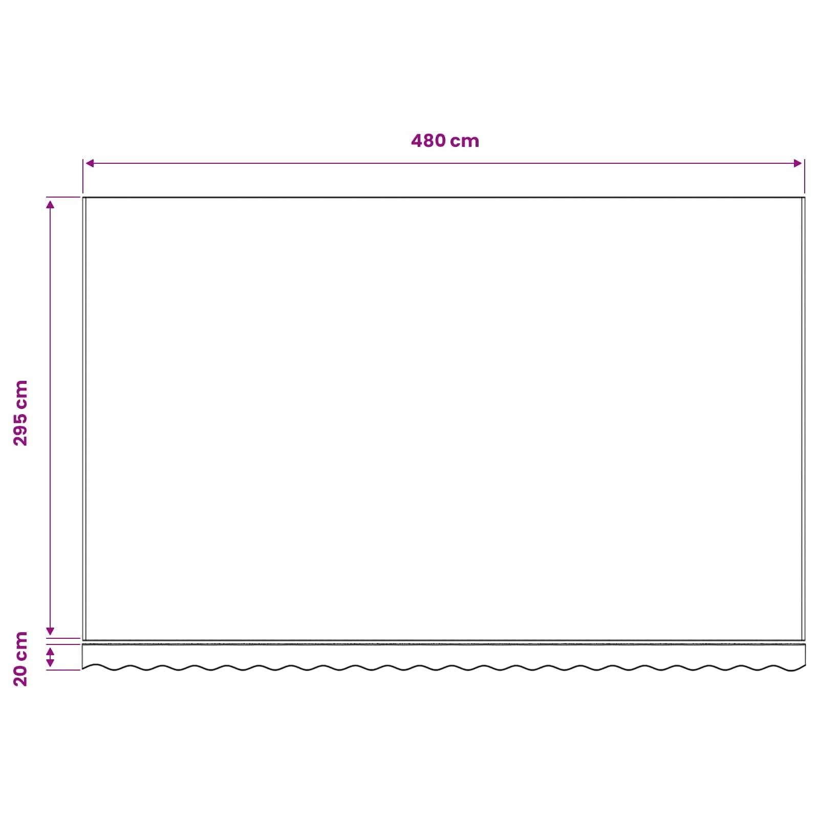 Prolenta Premium - Auvent polyester jaune 480 x 295 cm - Prolenta premium p354.6 - Image 6
