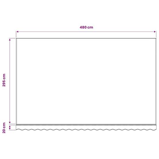 Prolenta Premium - Auvent polyester jaune 480 x 295 cm - Prolenta premium p354.6 - Image 7