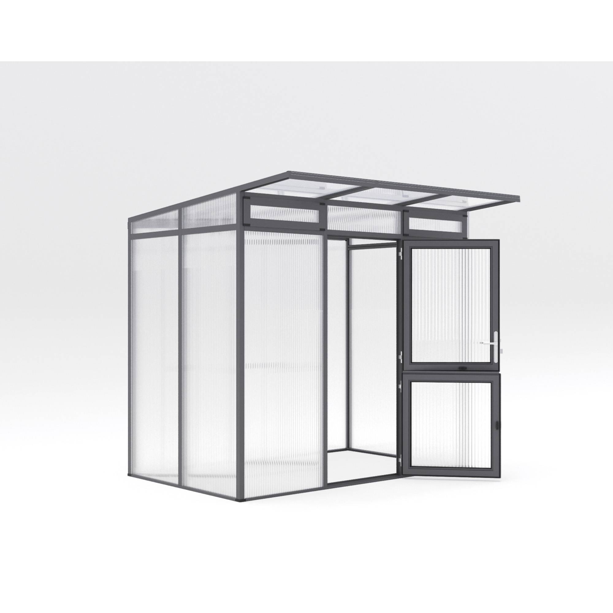 Serre de jardin 3,5m² KGT Santini II - small, Anthracite - Image 1