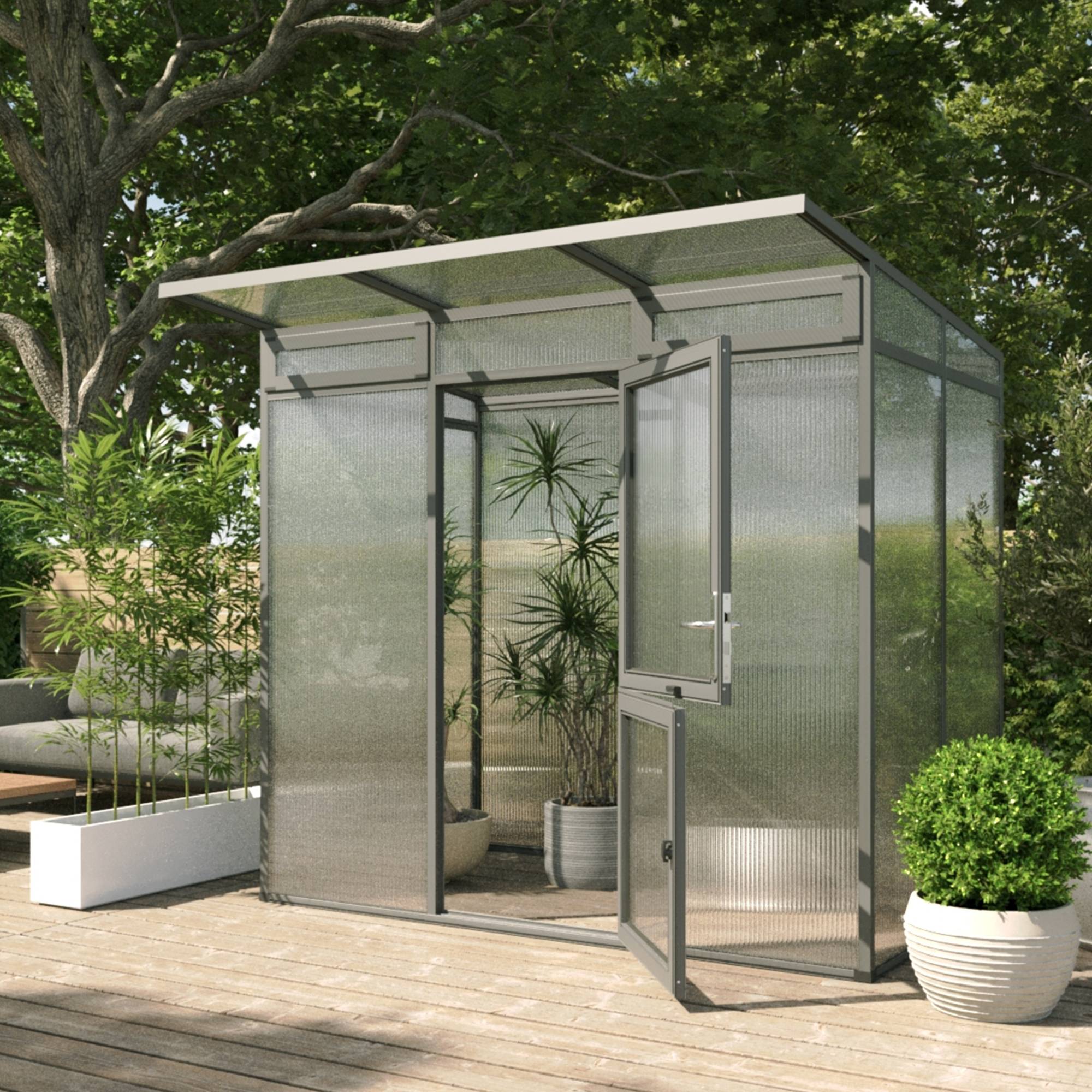 Serre de jardin 3,5m² KGT Santini II - small, Anthracite - Image 2