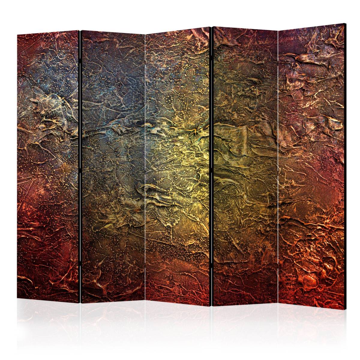 Paravent 5 Volets "Red Gold" 172x225cm - Image 1