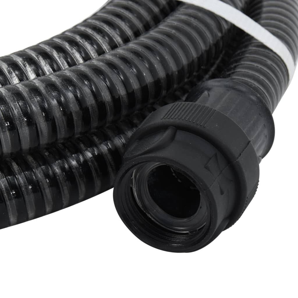 Vidaxl - Tuyau d'aspiration avec raccords en PVC noir 1" 7 m PVC vidaXL 151077 - Image 5