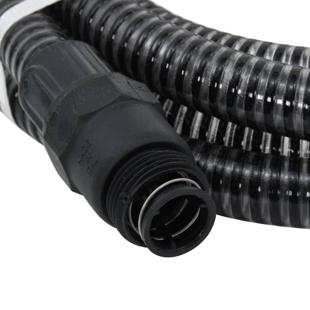 Vidaxl - Tuyau d'aspiration avec raccords en PVC noir 1" 7 m PVC vidaXL 151077 - Image 7
