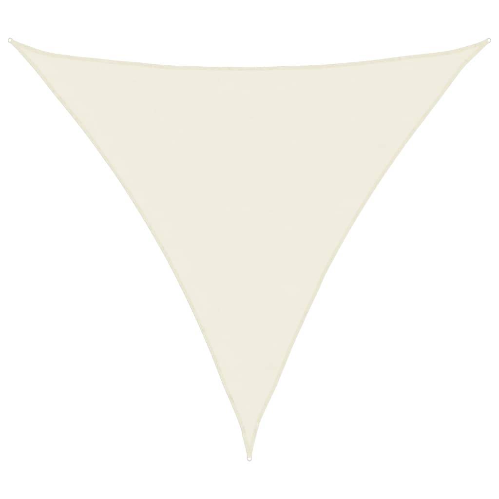 Voile d'ombrage polyester oxford crème 2 x 2 x 2 m - PANGIVO - Image 1