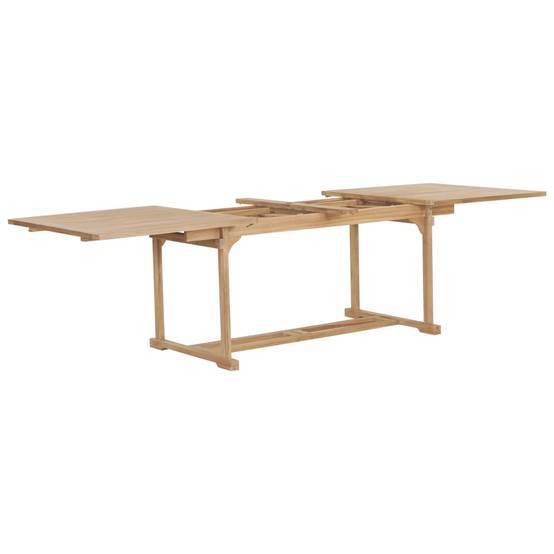PANGIVO - Table extensible de jardin Teck solide 180-280 x 100 x 75 cm - PANGIVO - Image 3