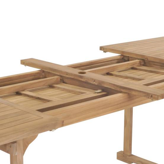 PANGIVO - Table extensible de jardin Teck solide 180-280 x 100 x 75 cm - PANGIVO - Image 7