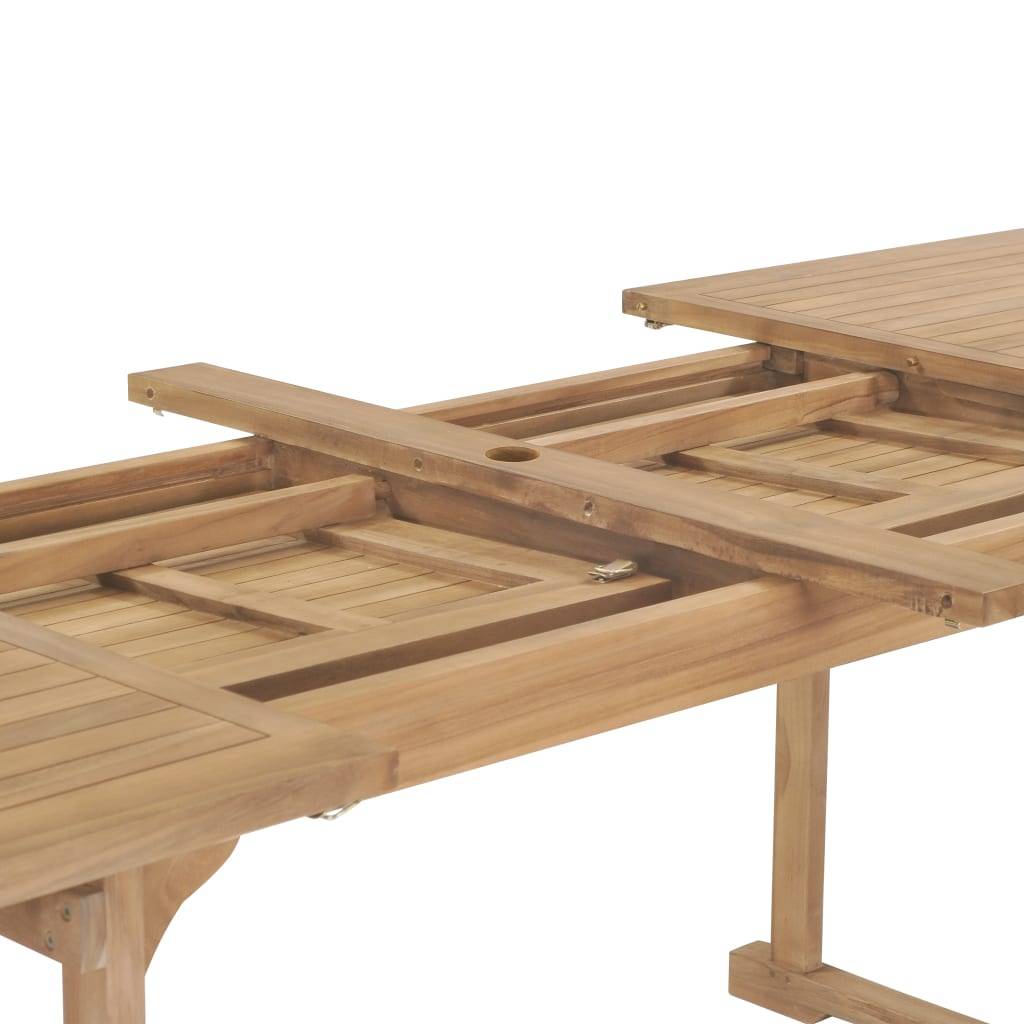 PANGIVO - Table extensible de jardin Teck solide 180-280 x 100 x 75 cm - PANGIVO - Image 7