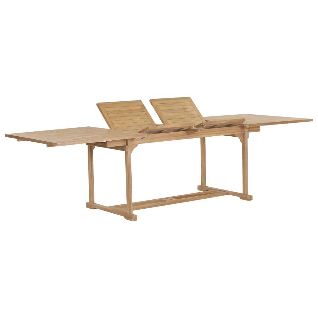 PANGIVO - Table extensible de jardin Teck solide 180-280 x 100 x 75 cm - PANGIVO - Image 1