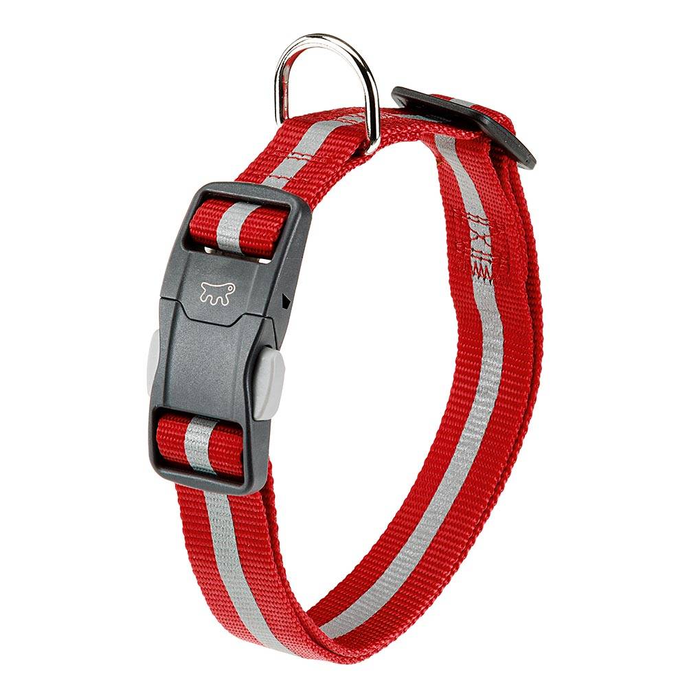 Ferplast - Collier Réfléchissant pour Chiens CLUB REFLEX C20/56 en Nylon avec Boucle Magnétique, idéal pour les promenades en soirée - Image 1