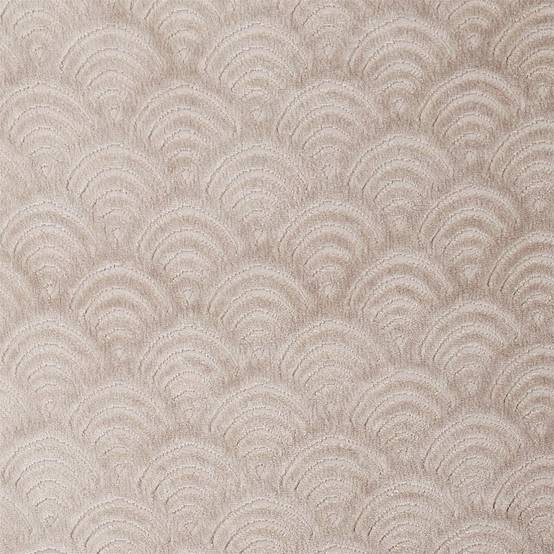 Lot de 4 Chaises Taupe Motif Ecailles Piétement Gold - HOLLA - Image 10