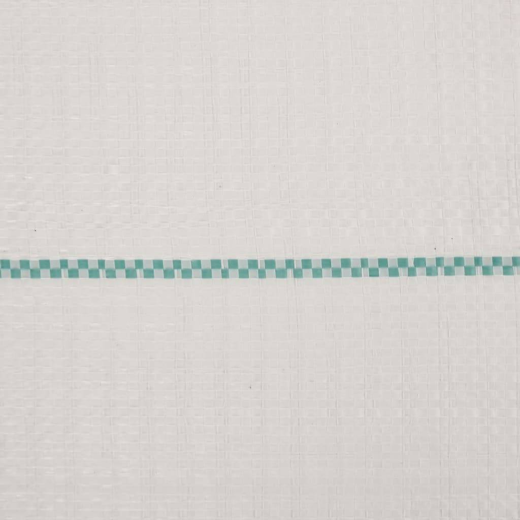 Toile de paillage Polypropylène Jardin Potager Anti-repousse mauvaises herbes 1x150m Blanc - ComfortXL Outdoor Living - Image 6
