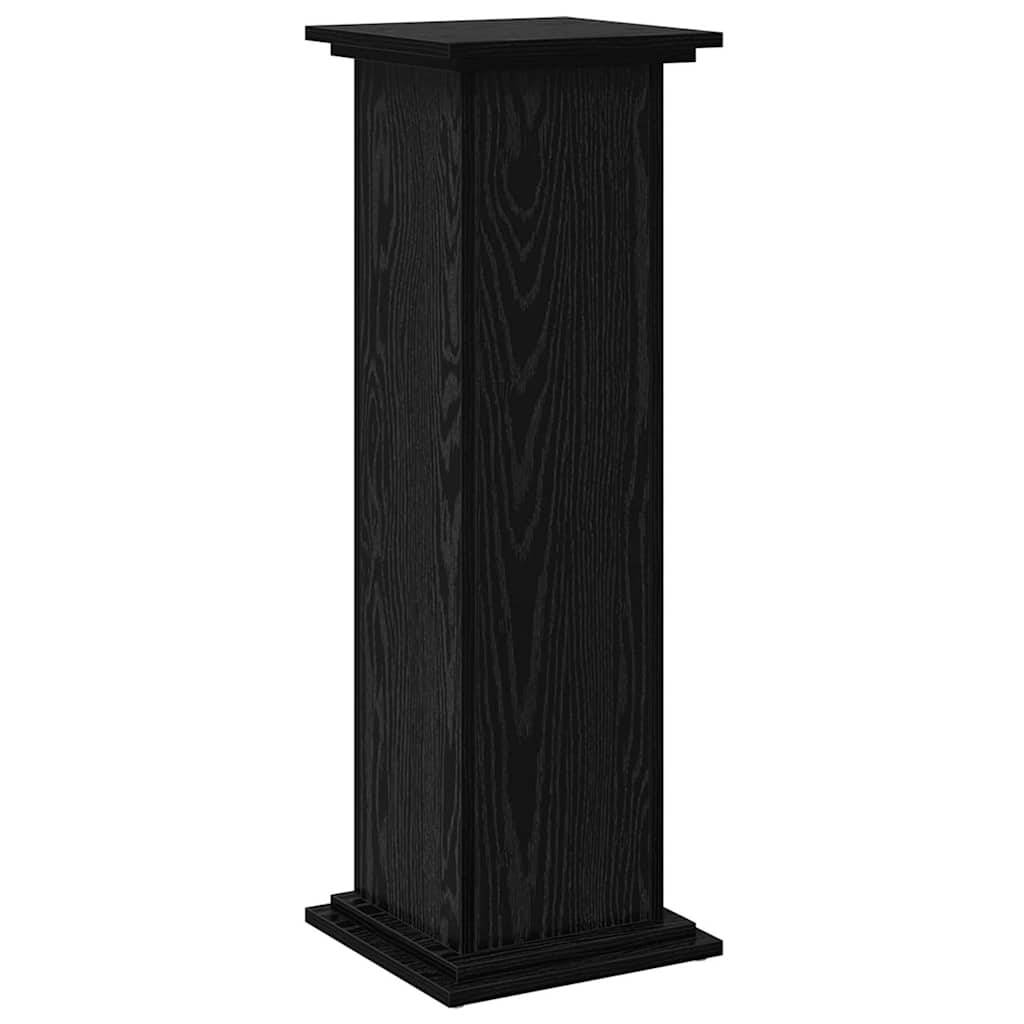 Meuble Porte-Plante avec Rangement Bois d'Ingénierie pour Salon et Jardin Chêne Noir 90 cm – ComfortXL Outdoor Living - Image 7
