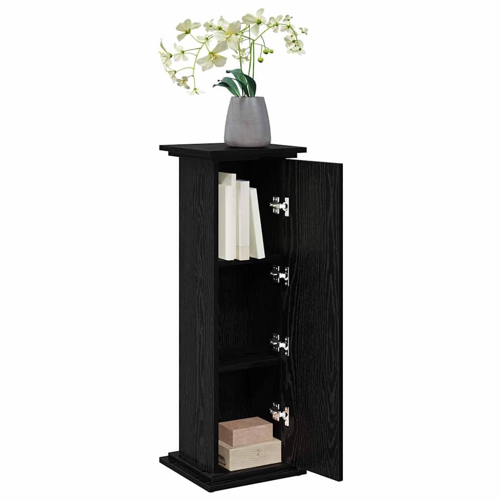 Meuble Porte-Plante avec Rangement Bois d'Ingénierie pour Salon et Jardin Chêne Noir 90 cm – ComfortXL Outdoor Living - Image 3