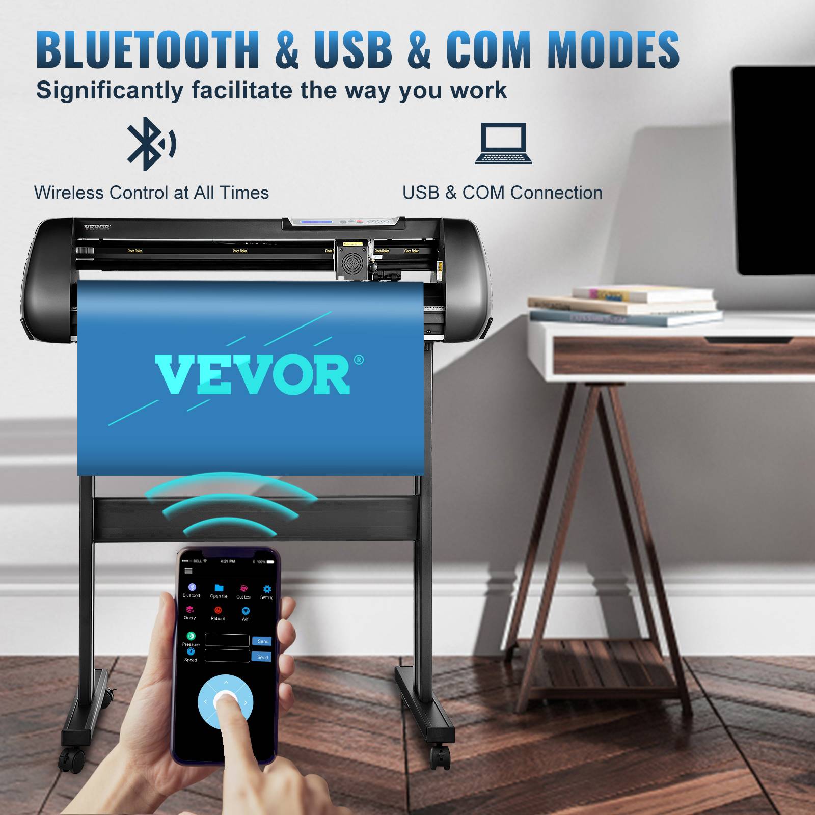 Plotter découpe vinyle 870mm, logiciel SignMaster, précision zéro, USB ...