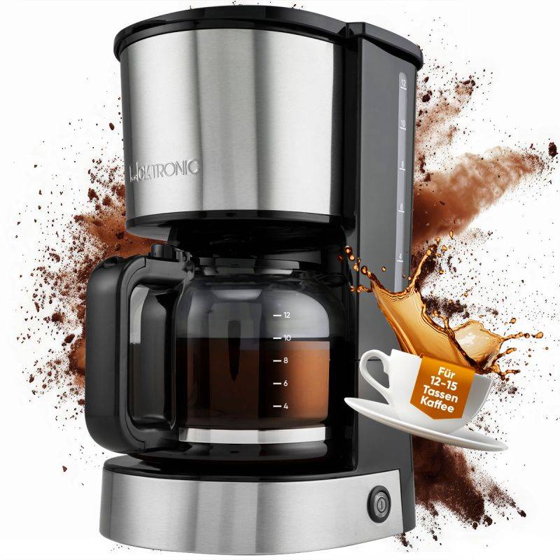 Machine à café 1,5L 800W Inox  KA3808-Inox Clatronic - Image 10