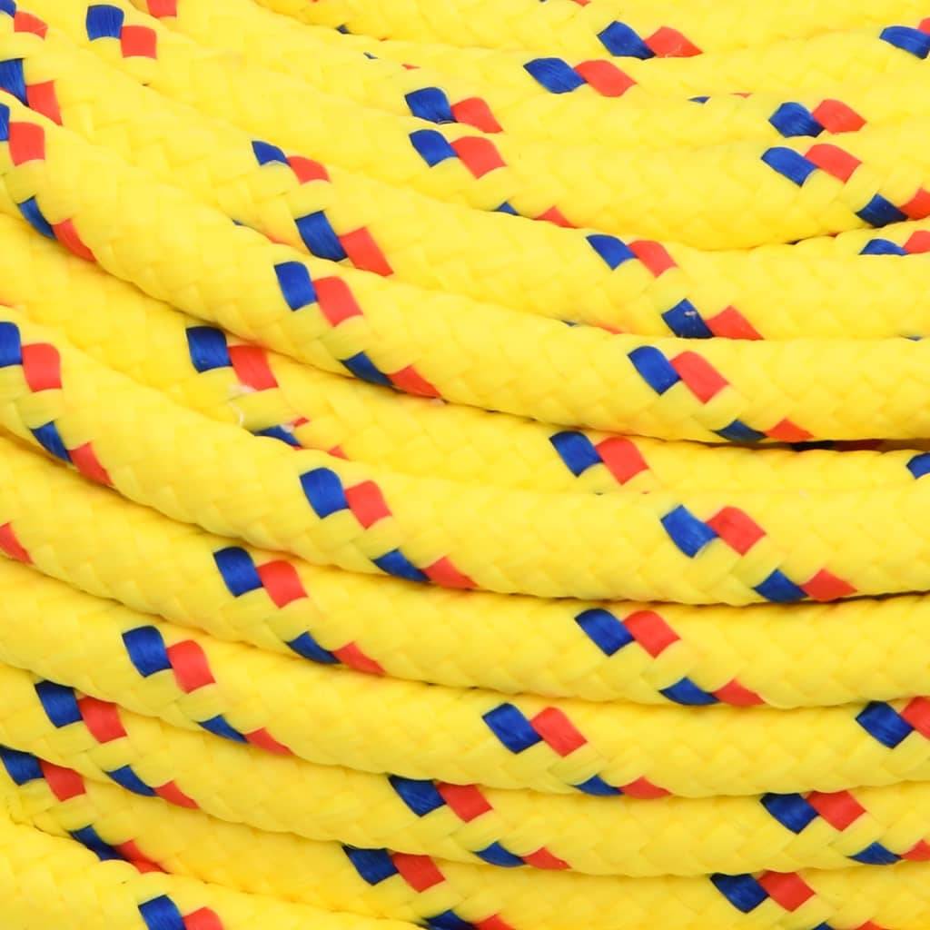 Corde de bateau Jaune 8 mm 100 m Polypropylène Maison Chic - Image 4