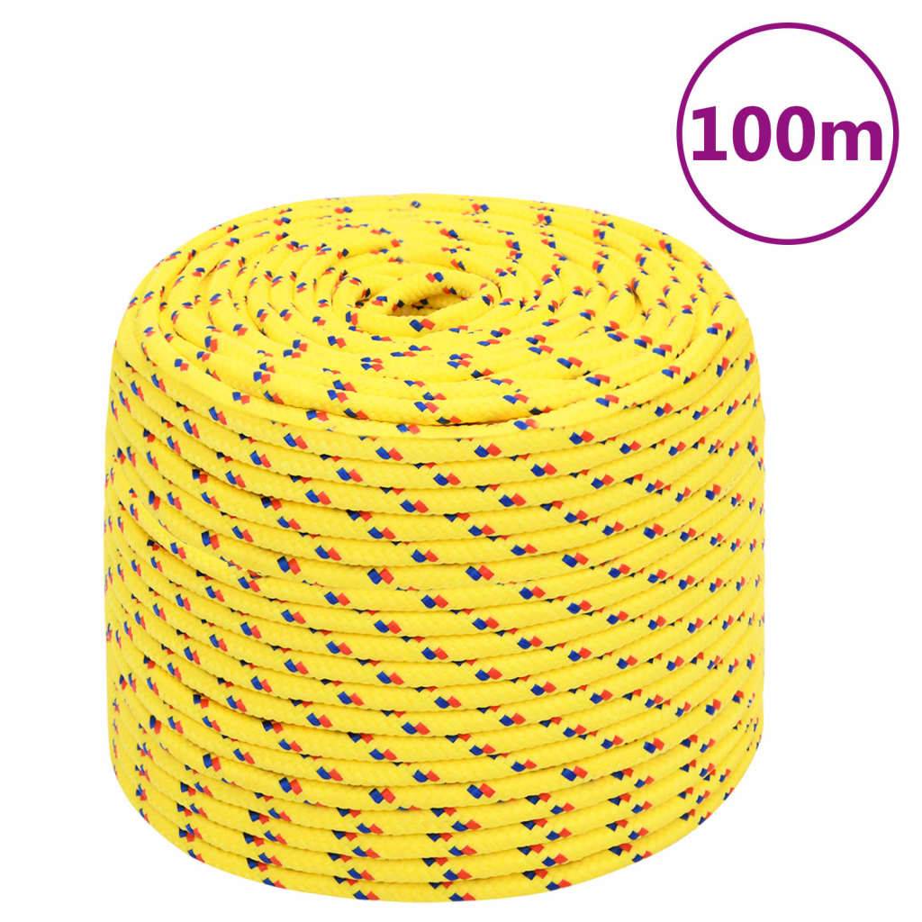 Corde de bateau Jaune 8 mm 100 m Polypropylène Maison Chic - Image 2