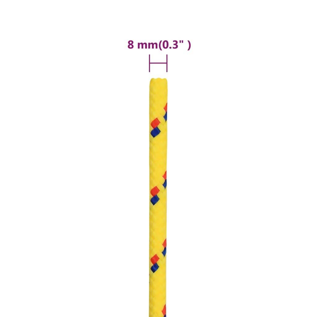 Corde de bateau Jaune 8 mm 100 m Polypropylène Maison Chic - Image 6