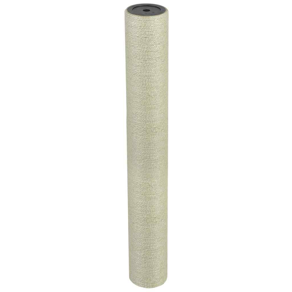 Grattoir pour chats sisal beiges 8 x 8 x 60 cm, Poids:0.8kg - PANGIVO - Image 1