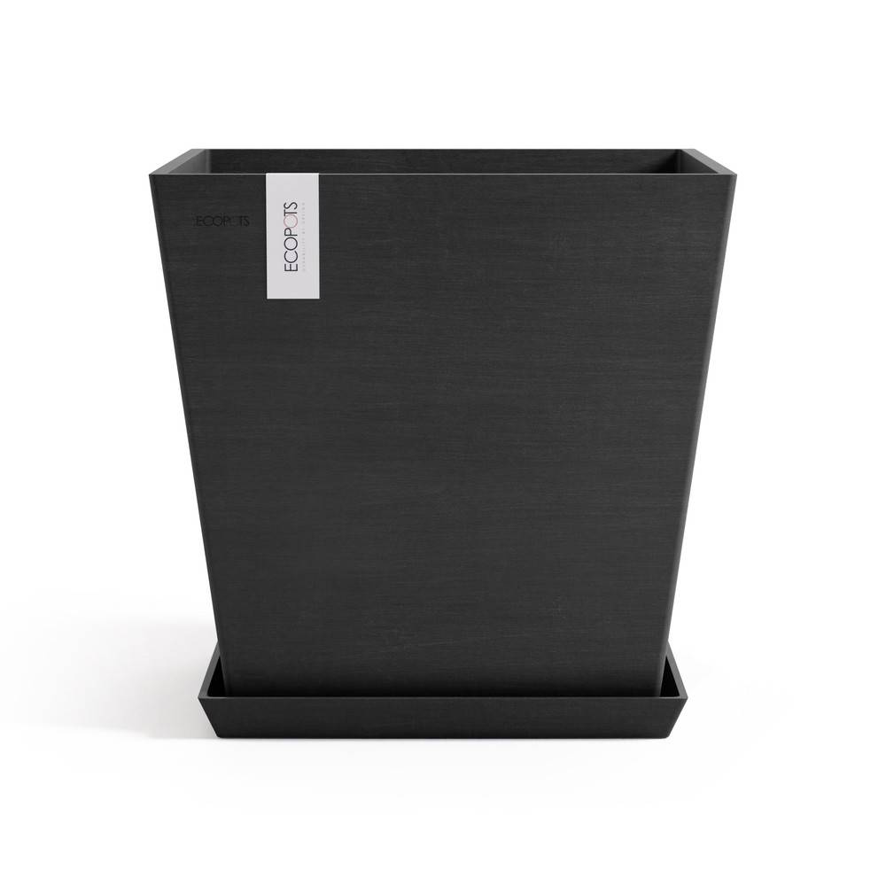 Ecopots - Pot Carré Rotterdam 45 Gris Foncé + réservoir d'eau - 45,4 x 45,4 x H. 44 cm - 63,5 L ECOPOTS - Image 3