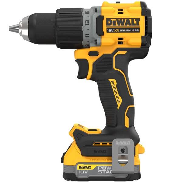 Perceuse visseuse compacte XR 18V 1.7Ah Li-Ion brushless Powerstack DEWALT - DCD800E2T-QW - Image 1