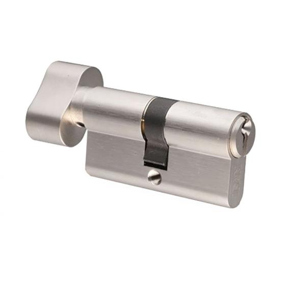 Cylindre bouton profil européen F5S Laiton 30b x 30 Entrouvrant KA2 - Ifam 1406 - Image 1