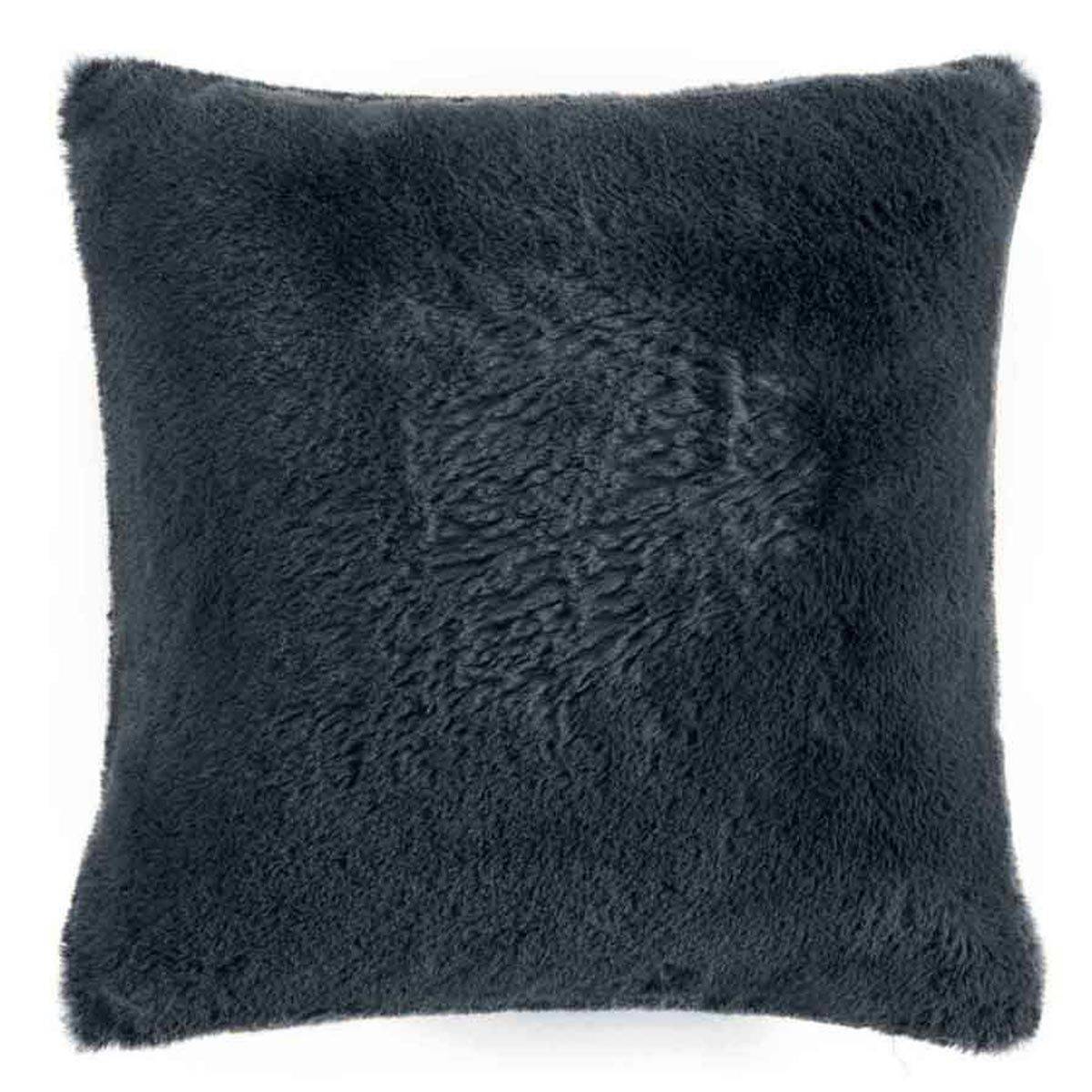 Housse de Coussin "Caresse" 40x40cm Anthracite - Image 1