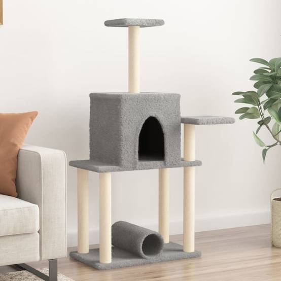 Vidaxl - Arbre à chat avec griffoirs en sisal gris clair 122 cm vidaXL 172089 - Image 1