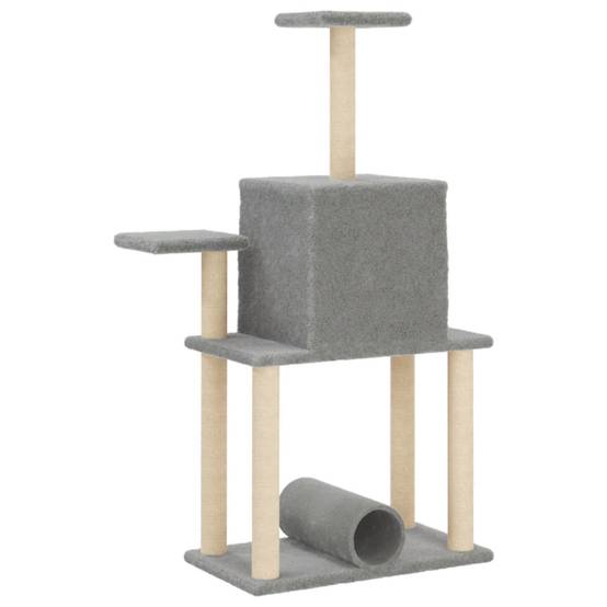 Vidaxl - Arbre à chat avec griffoirs en sisal gris clair 122 cm vidaXL 172089 - Image 7