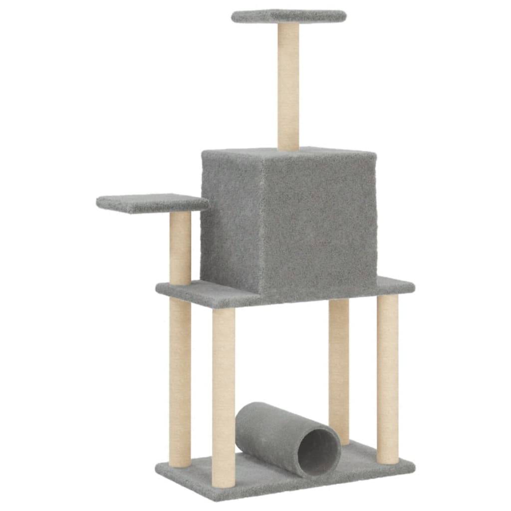 Vidaxl - Arbre à chat avec griffoirs en sisal gris clair 122 cm vidaXL 172089 - Image 7