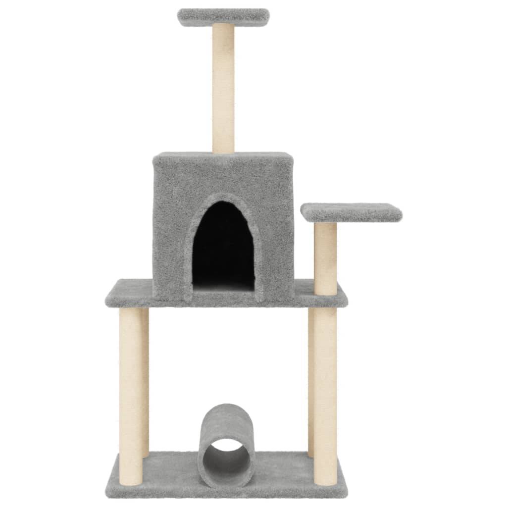 Vidaxl - Arbre à chat avec griffoirs en sisal gris clair 122 cm vidaXL 172089 - Image 5